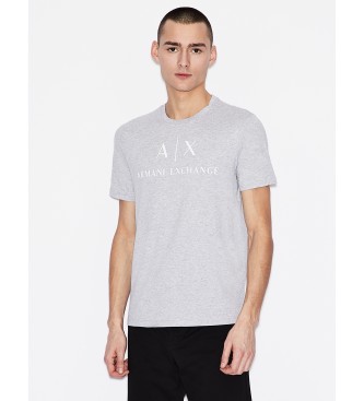 Armani Exchange Grey regular fit knit T-shirt