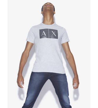 Armani Exchange Grijs logo T-shirt