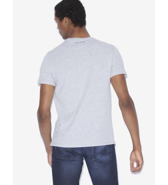 Armani Exchange Grey logo T-shirt