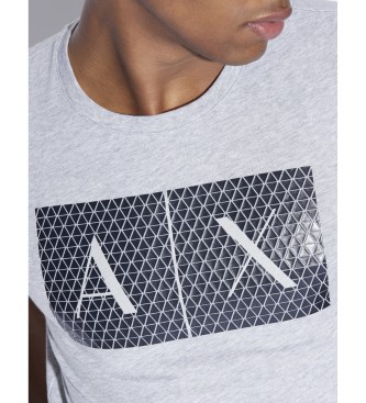 Armani Exchange Grey logo T-shirt