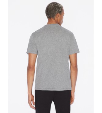 Armani Exchange Strick-T-Shirt mit normaler Passform Einfarbig grau