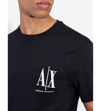 Armani Exchange Strik-T-shirt med almindelig pasform Ax navy