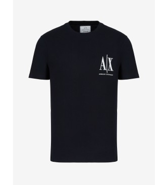 Armani Exchange Strik-T-shirt med almindelig pasform Ax navy