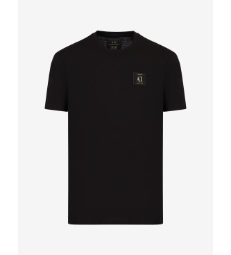 Armani Exchange T-shirt nera dalla vestibilit standard