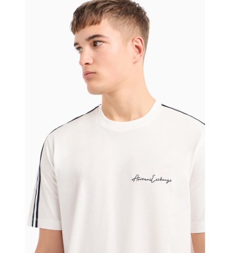 Armani Exchange T-shirt med standardskrning vit