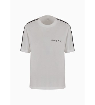Armani Exchange T-shirt med standardskrning vit