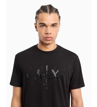 Armani Exchange Klassisches T-shirt schwarz