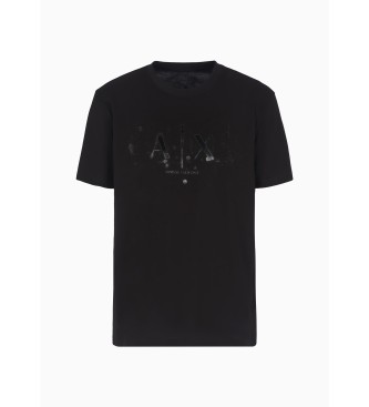 Armani Exchange Klassisches T-shirt schwarz