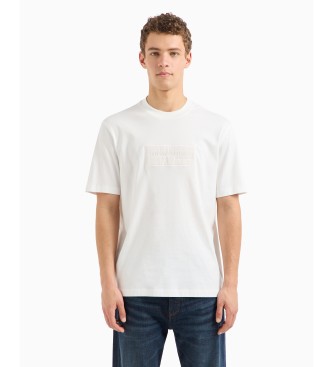 Armani Exchange Weies T-Shirt in legerer Passform