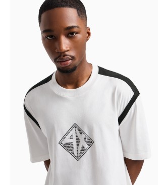 Armani Exchange Wit gebreid T-shirt met korte mouwen