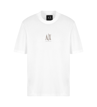 Armani Exchange T-shirt met korte mouwen en ronde hals wit