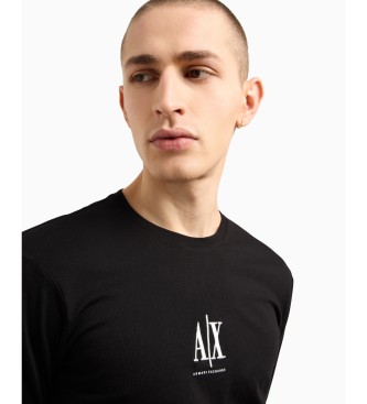 Armani Exchange Zwart T-shirt met lange mouwen