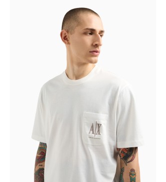 Armani Exchange Camiseta de manga corta blanco