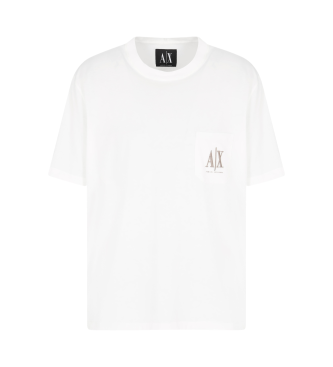 Armani Exchange Camiseta de manga corta blanco