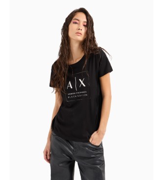 Armani Exchange T-shirt korte mouw zwart