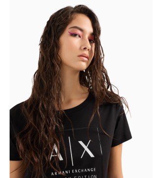 Armani Exchange T-shirt korte mouw zwart