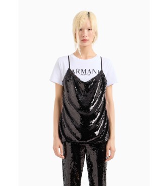 Armani Exchange T-shirt de manga curta branca