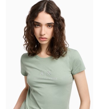 Armani Exchange Green slim fit short sleeve t-shirt