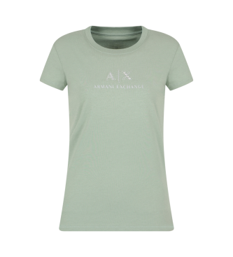 Armani Exchange Green slim fit short sleeve t-shirt