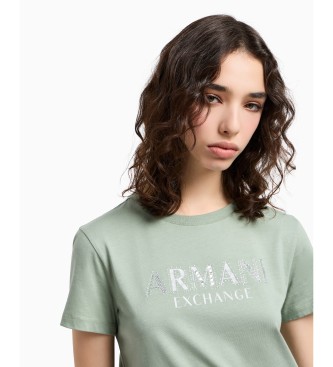 Armani Exchange Grnes Kurzarm-T-Shirt