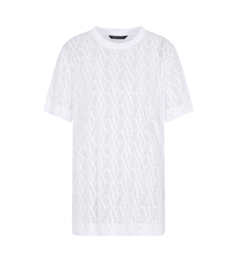 Armani Exchange Kortrmet T-shirt hvid