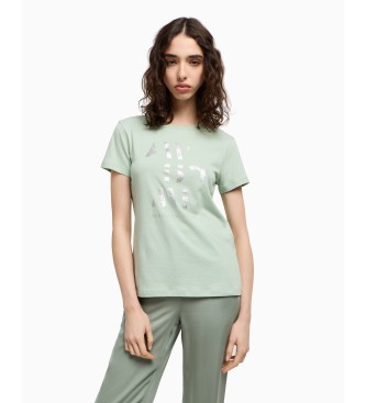 Armani Exchange Kurzarm-T-Shirt mit Rundhalsausschnitt grn