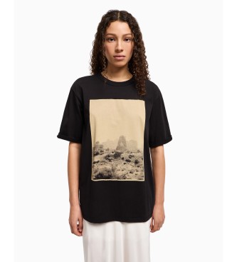 Armani Exchange T-shirt avec imprim macro noir