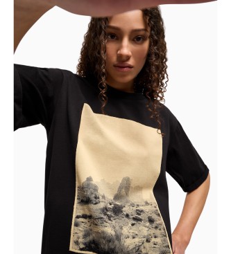 Armani Exchange T-shirt avec imprim macro noir