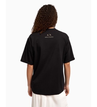 Armani Exchange T-shirt avec imprim macro noir