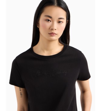 Armani Exchange Kurzarm-T-Shirt schwarz