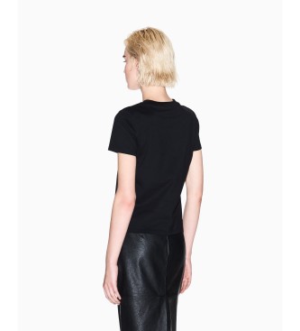 Armani Exchange Maglietta con logo grafico nero
