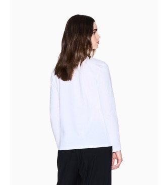 AIX Armani Exchange Camiseta Round blanco
