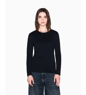 Armani Exchange Camiseta Round negro