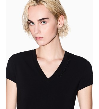 Armani Exchange Black T-Shirt with Logo