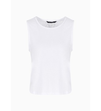 Armani Exchange Camiseta Monogram blanco