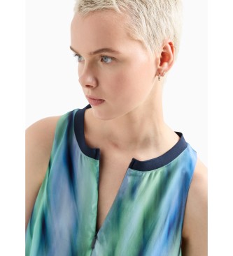 Armani Exchange Grn bedruckte Bluse