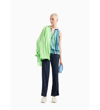 Armani Exchange Groene bedrukte blouse