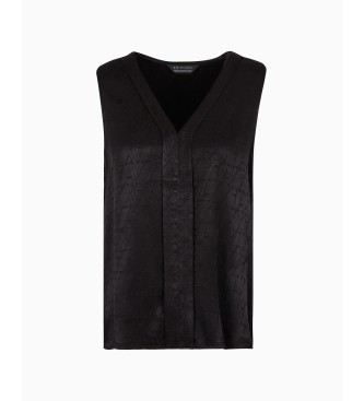 Armani Exchange Bluse detalje sort