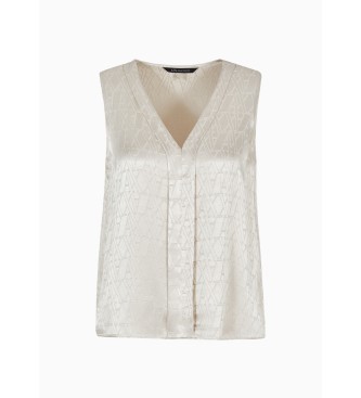 Armani Exchange Blusa Detail beige