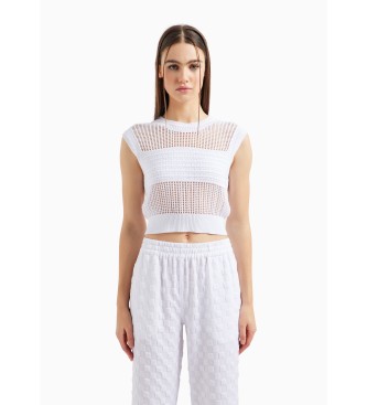 Armani Exchange White knitted top