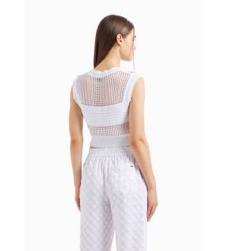 Armani Exchange White knitted top