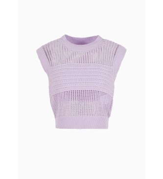 Armani Exchange Lilac knitted top