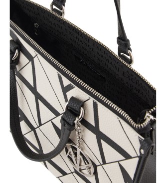 Armani Exchange Boston hndtaske sort, hvid