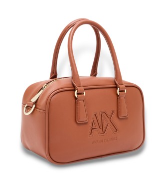 Armani Exchange Brown Top Handle Handbag
