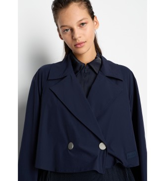 Armani Exchange Superor marine trenchcoat