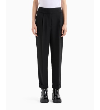 Armani Exchange Pantalon  crochets noir