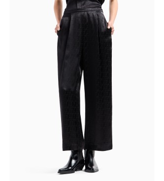 Armani Exchange Black trousers with darts