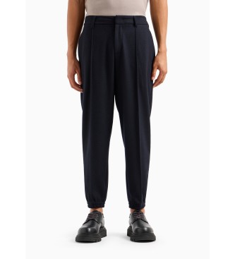 Armani Exchange Calas chino jogger azul-marinho