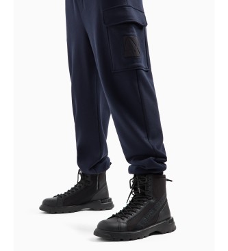 Armani Exchange Navy jogger trousers