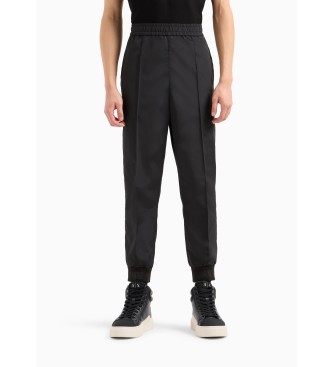 Armani Exchange Black jogger trousers